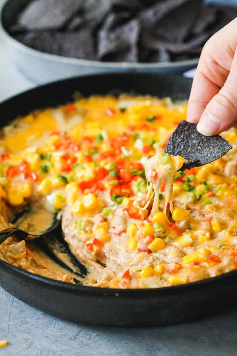 Mexican Cheese Dip Recipe | easy finger food recipes for a crowd