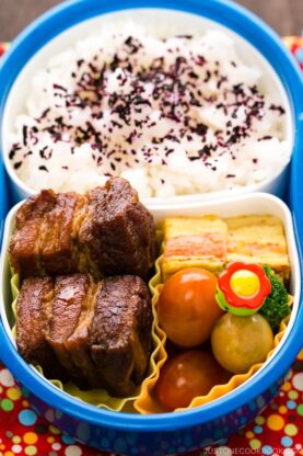 Braised Pork Belly Bento | www.fancyfoodsshow.com