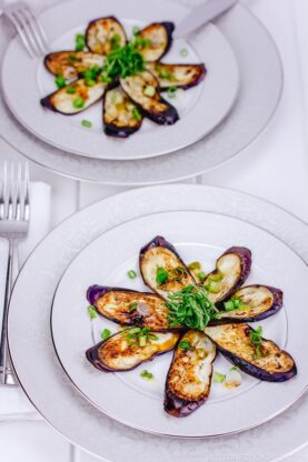 Eggplant with Sesame Ponzu Sauce | www.fancyfoodsshow.com