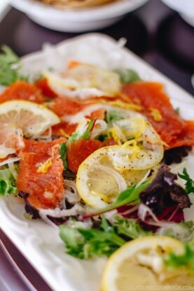 Smoked Salmon Salad with Lemon Vinaigrette | www.fancyfoodsshow.com