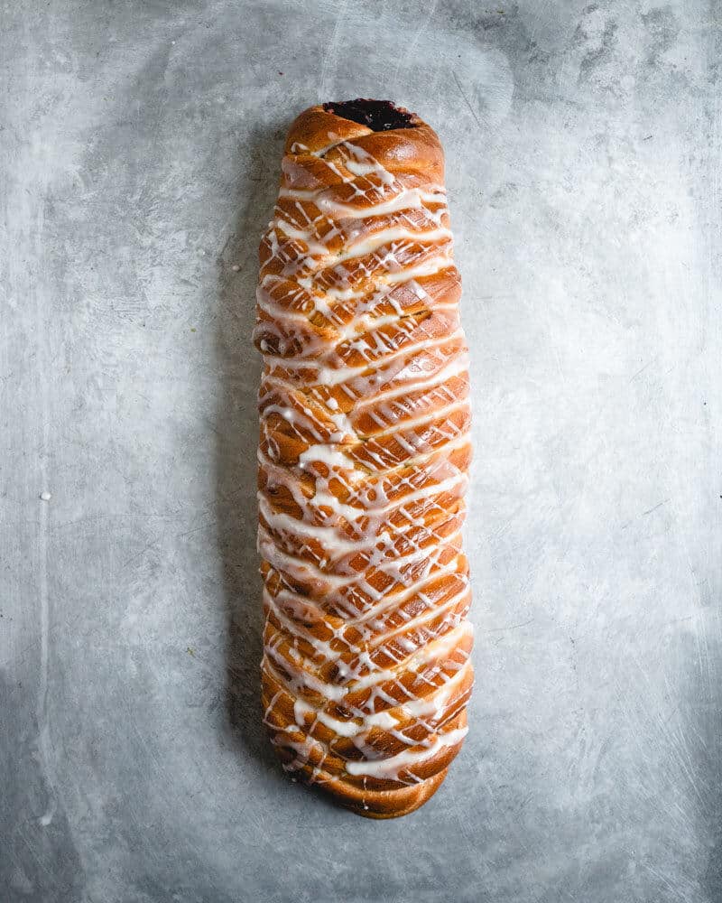 Raspberry braided bread recipe | How to braid bread | Braided bread with filling | Braided sweet bread