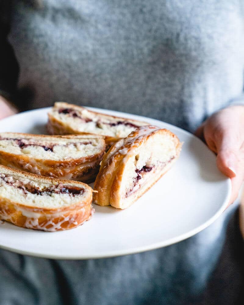 Raspberry braided bread recipe | How to braid bread | Braided bread with filling | Braided sweet bread