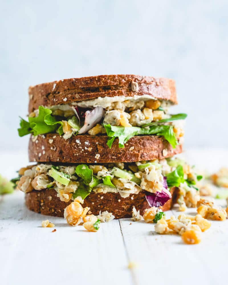 Chickpea salad sandwich