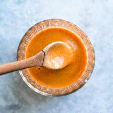 chipotle sauce in small bowl with spoon
