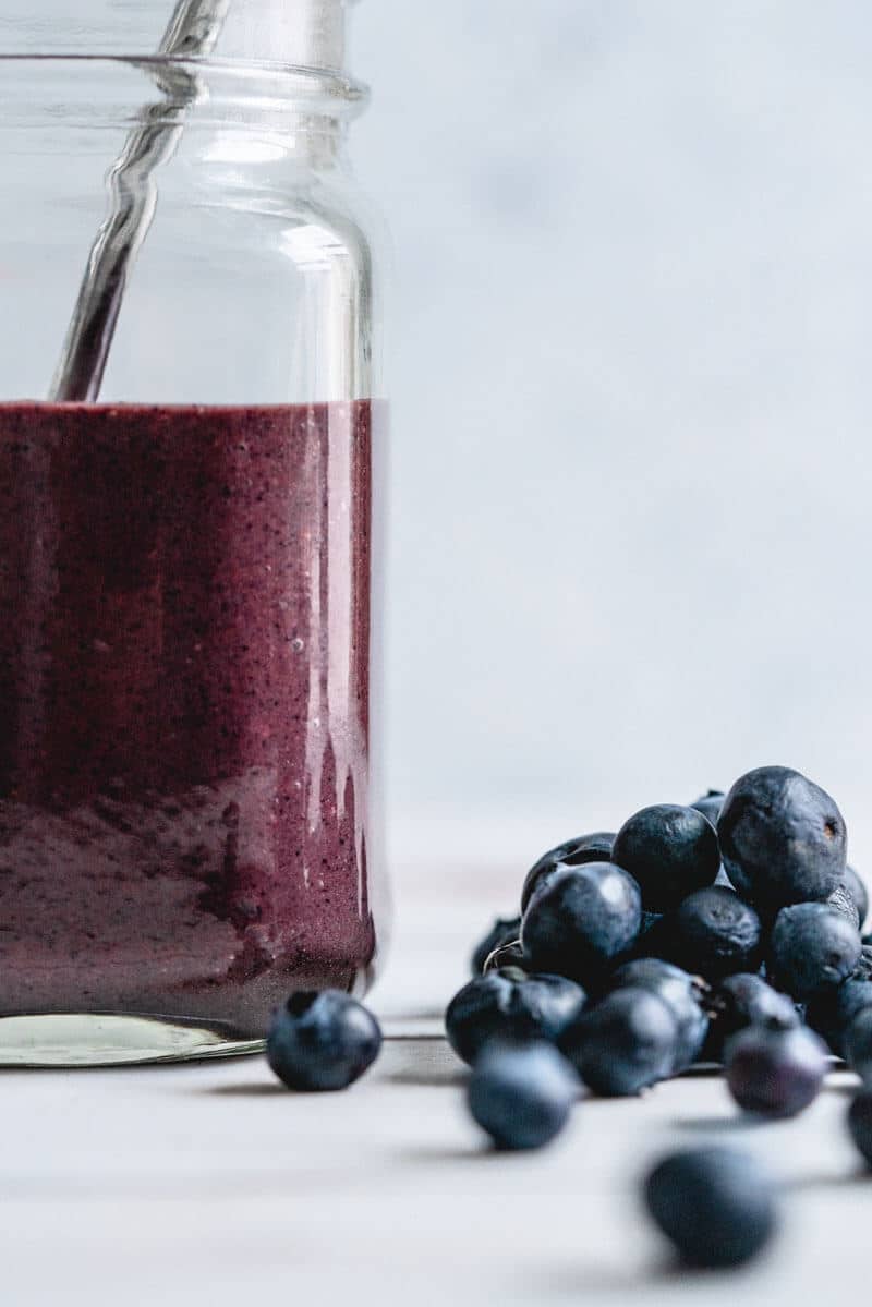 Chocolate blueberry smoothie