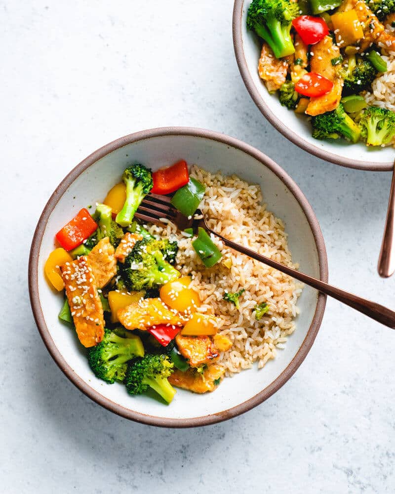Best stir fry vegetables | Teriyaki vegetables | Tempeh stir fry