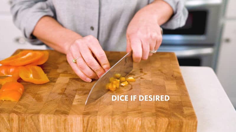 How to Cut a Bell Pepper | Dice if desired