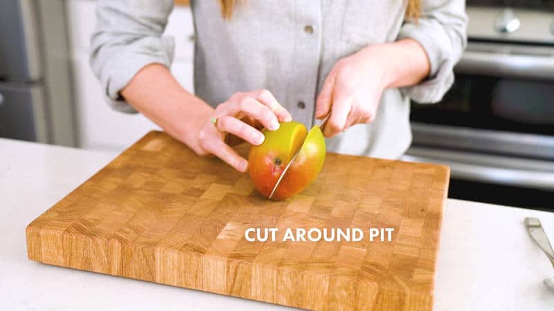 How to Cut a Mango | Cut around the pit