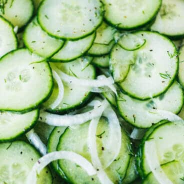 Tangy cucumber salad