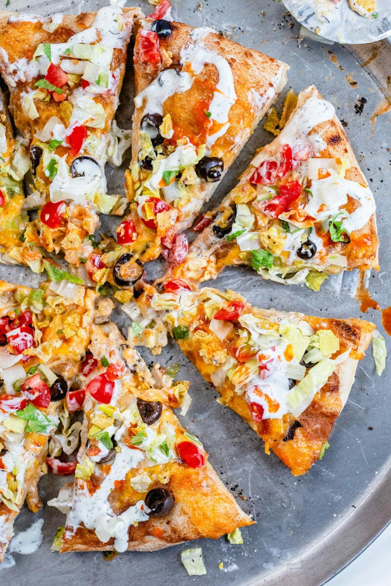 Taco pizza
