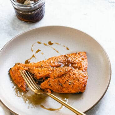 Broiled Salmon with Bourbon Glaze