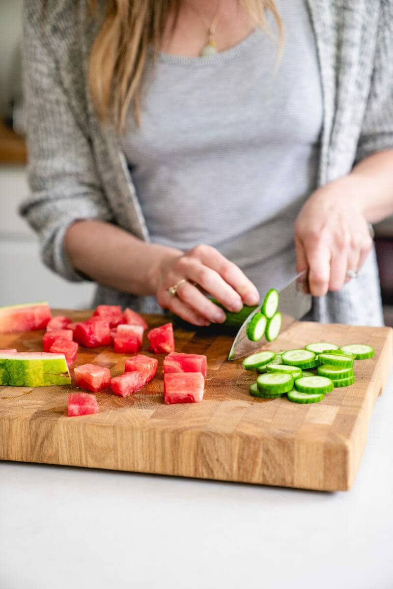 How to make watermelon salad
