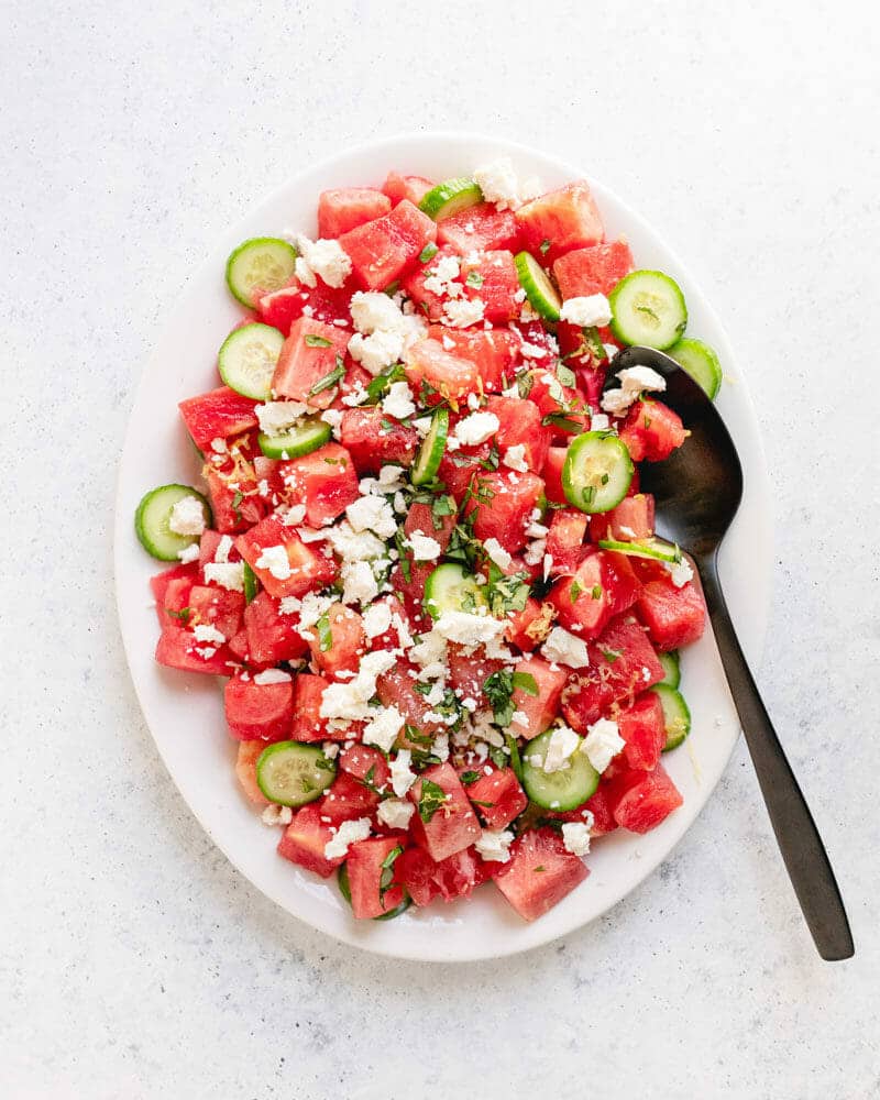 Watermelon salad recipe