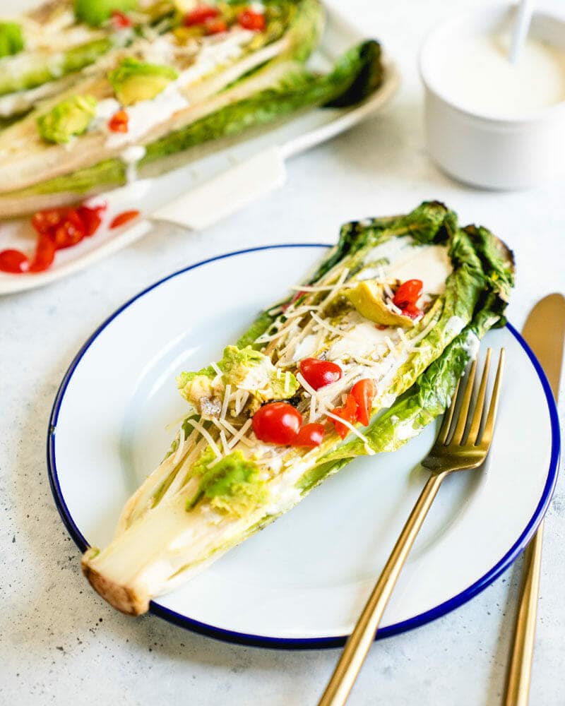 Grilled Caesar salad
