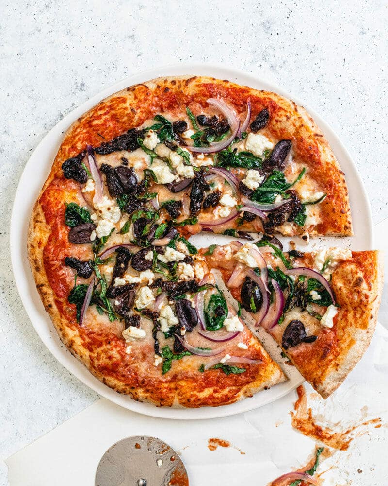 Mediterranean pizza