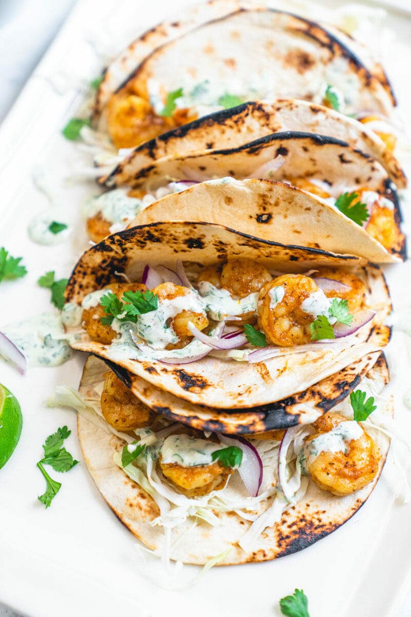Seafood tacos