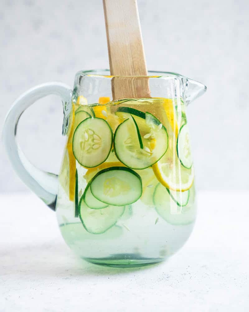 Cucumber lemon water recipe
