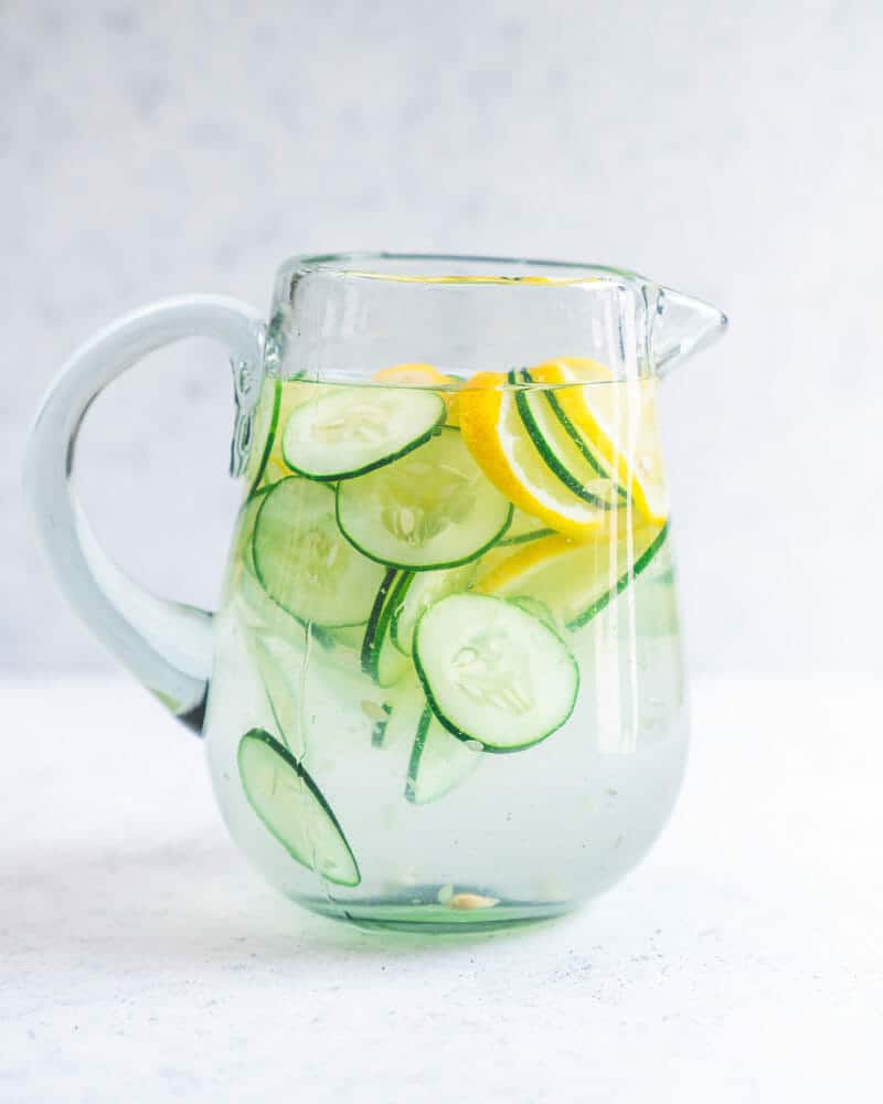 Cucumber lemon water recipe