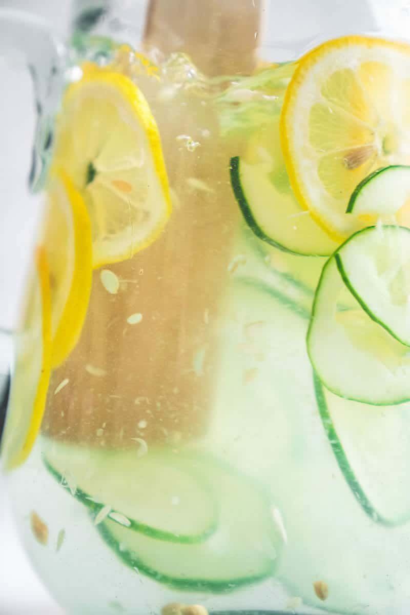 Cucumber lemon water recipe