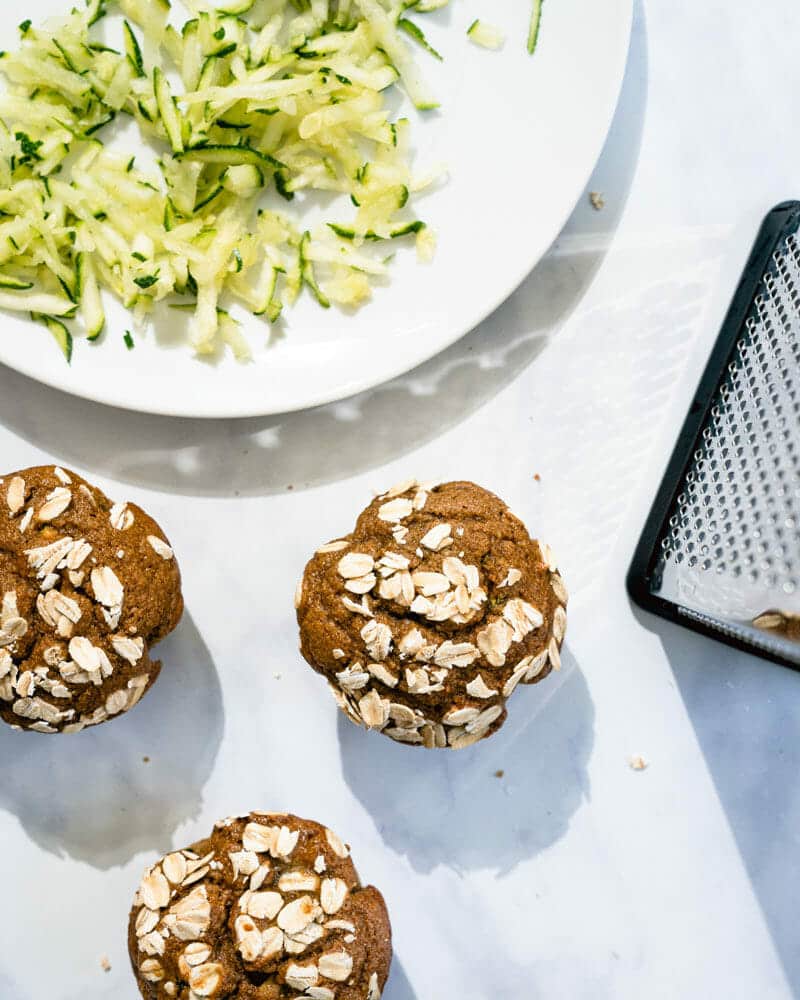 Healthy zucchini muffins