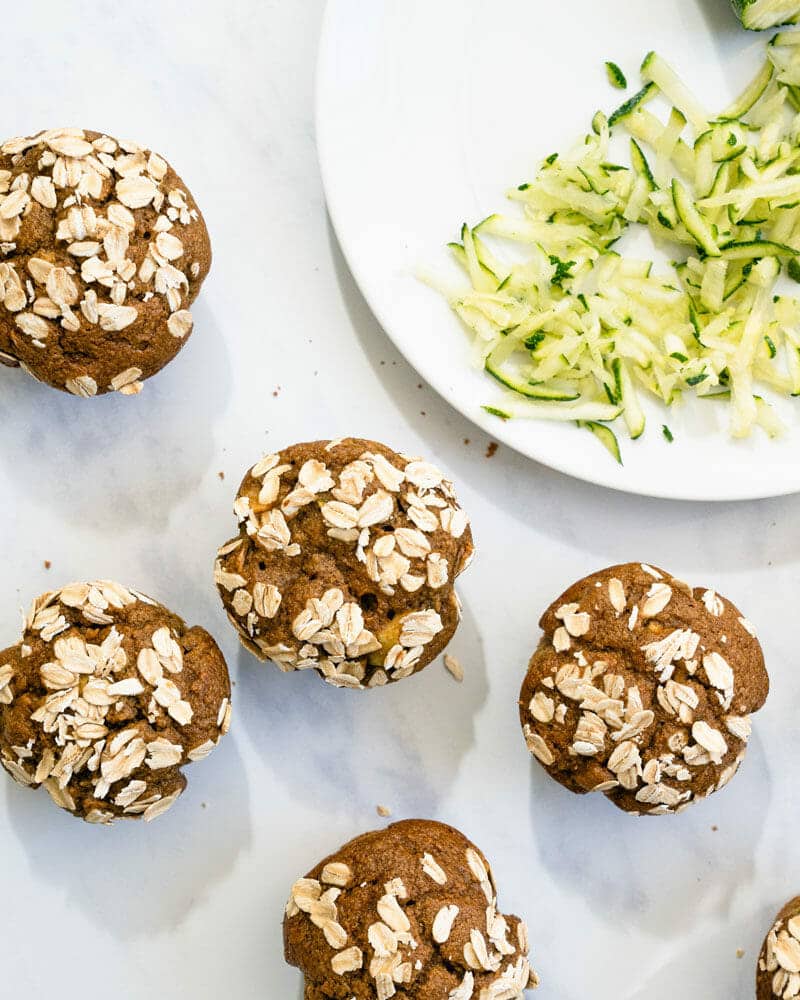 Healthy zucchini muffins