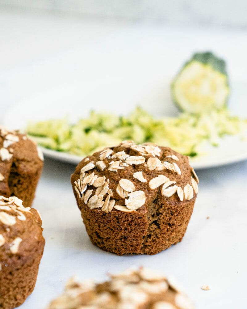 Healthy zucchini muffins