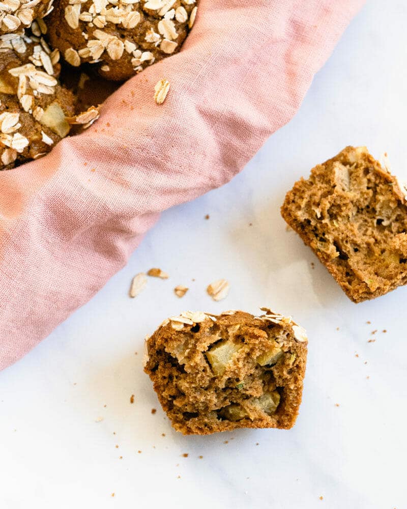 Baked goods with apple