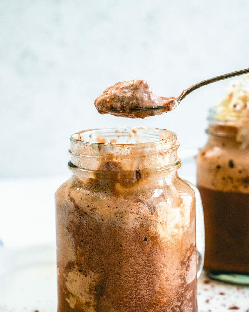 Frozen hot chocolate
