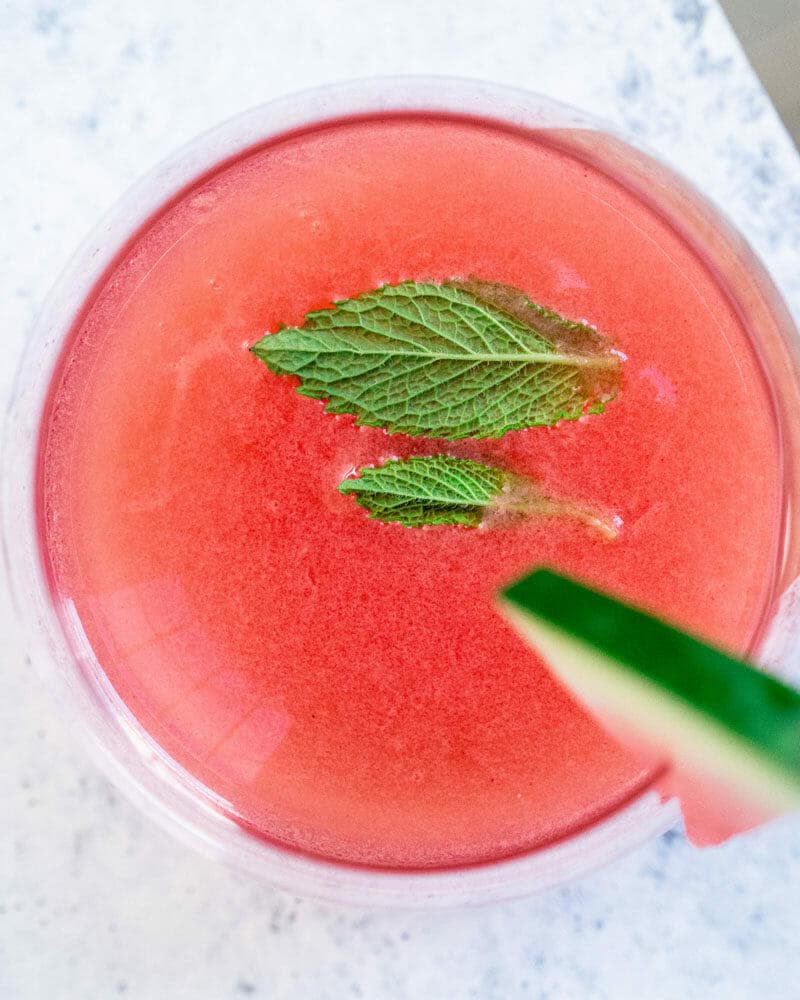 Watermelon cocktail with gin