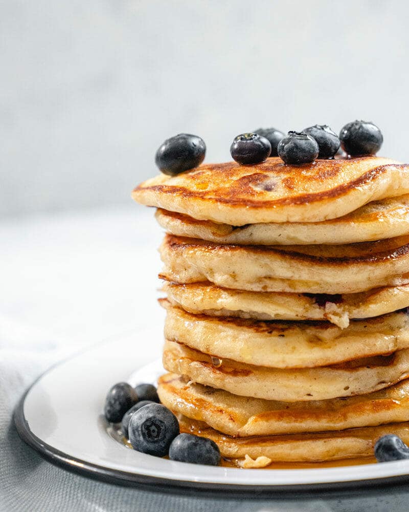Vegan blueberry pancakes