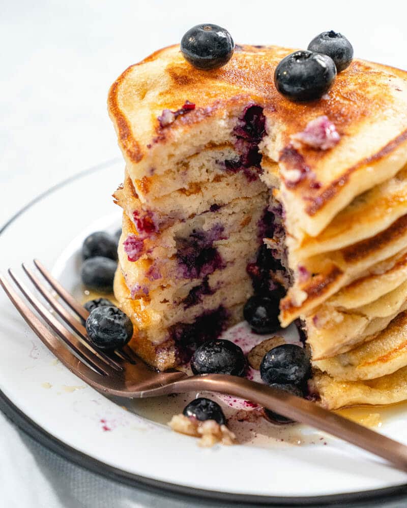 Blueberry buttermilk pancakes