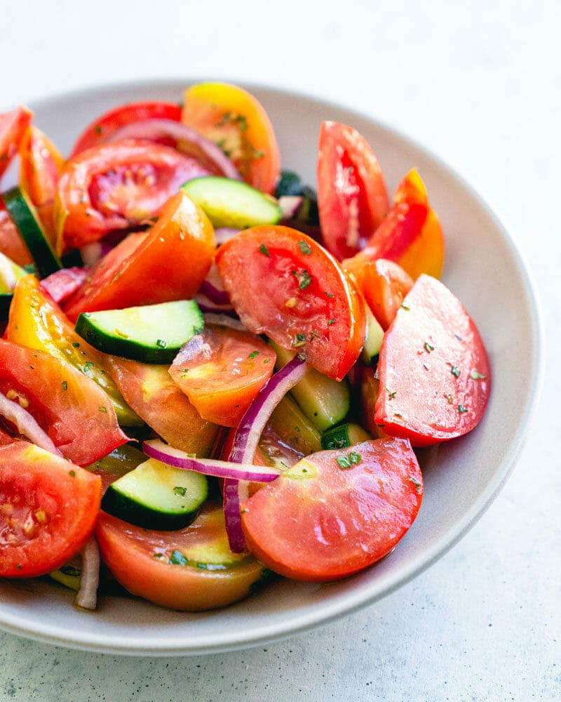 Cucumber Tomato Onion Salad