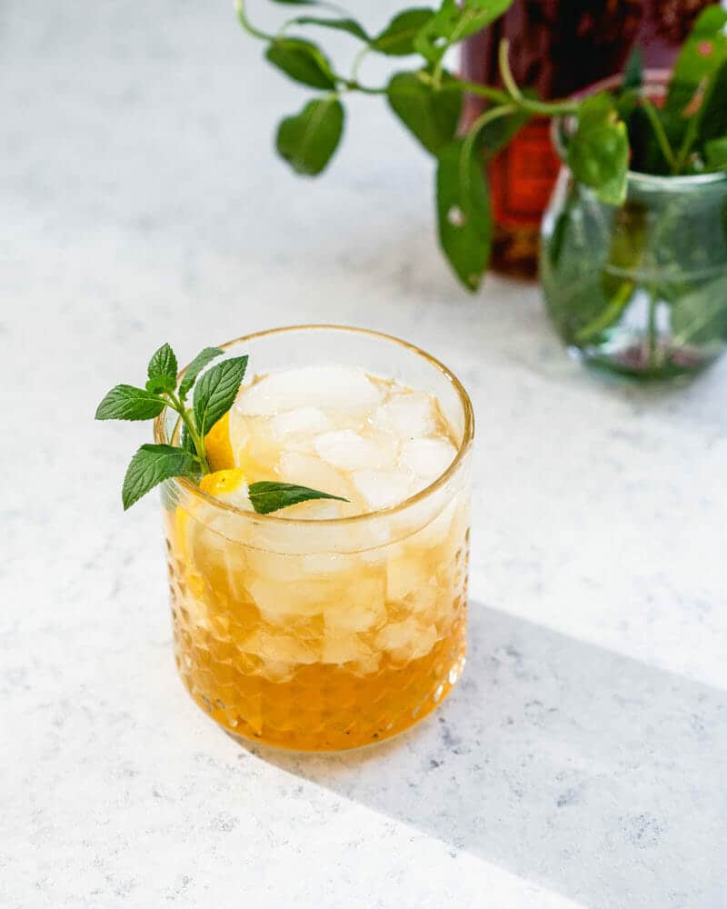 Maple bourbon smash