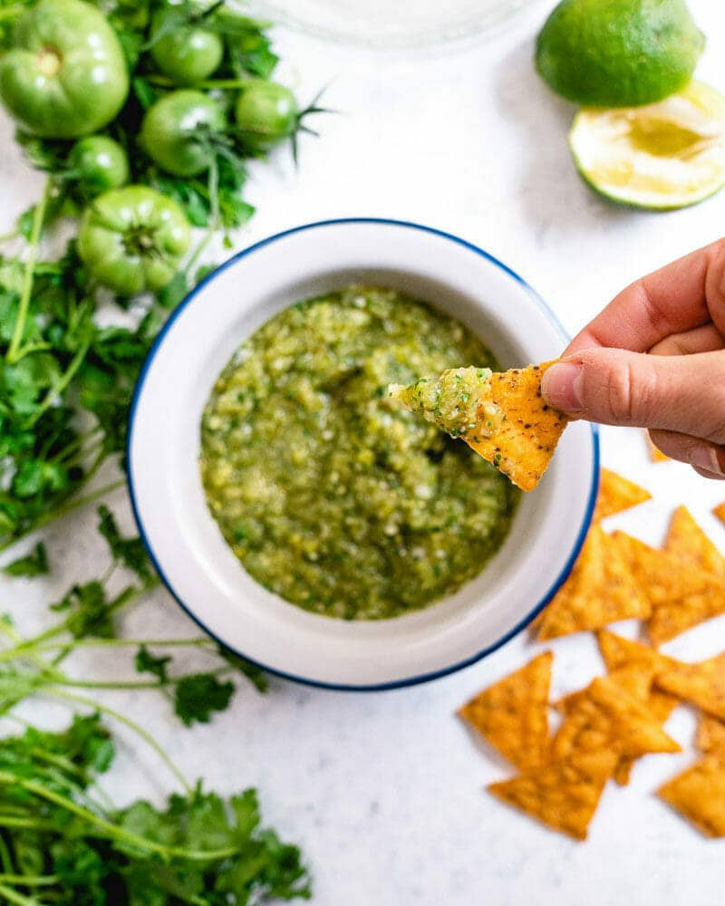 Green tomato salsa
