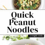 Quick Peanut Noodles