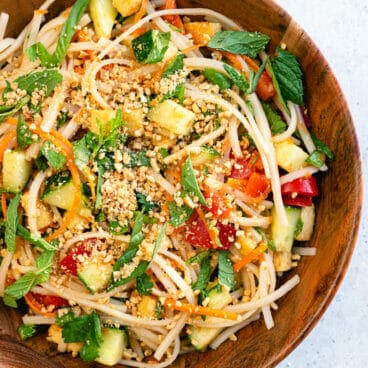 Spring roll noodle bowl