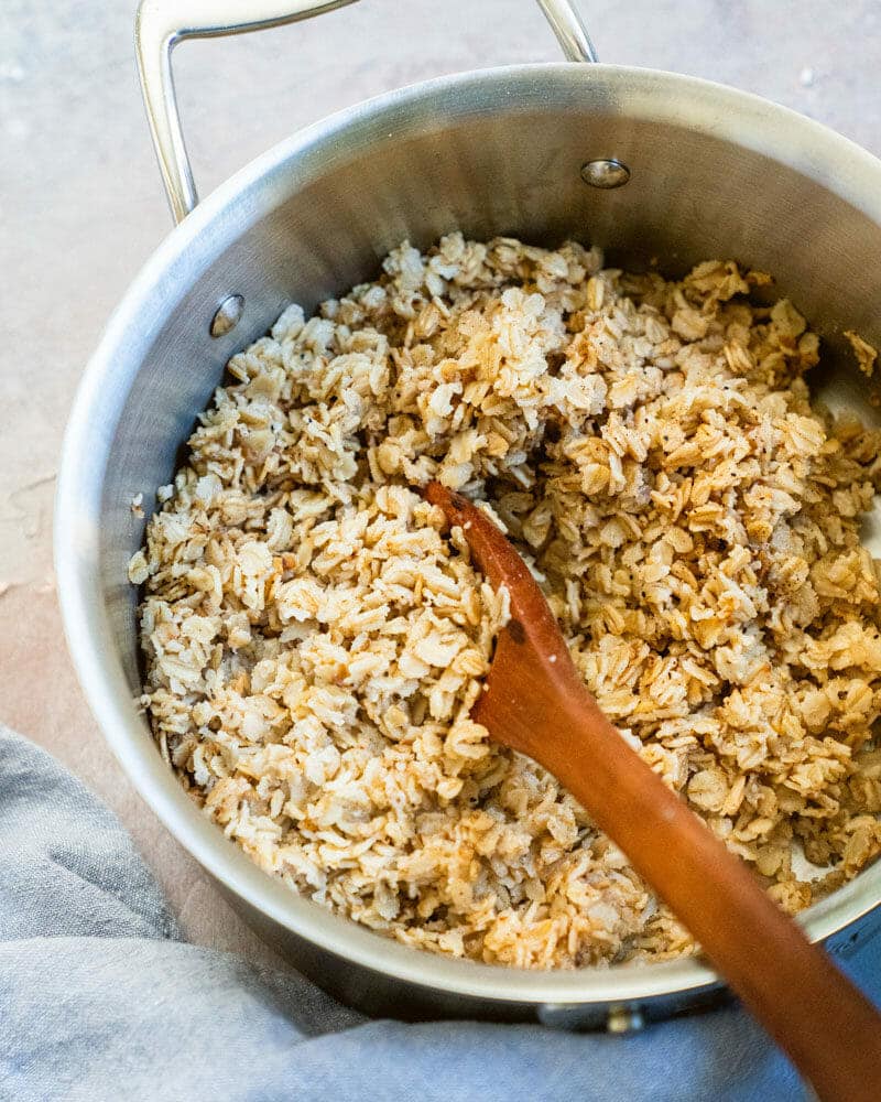 Pan of oatmeal