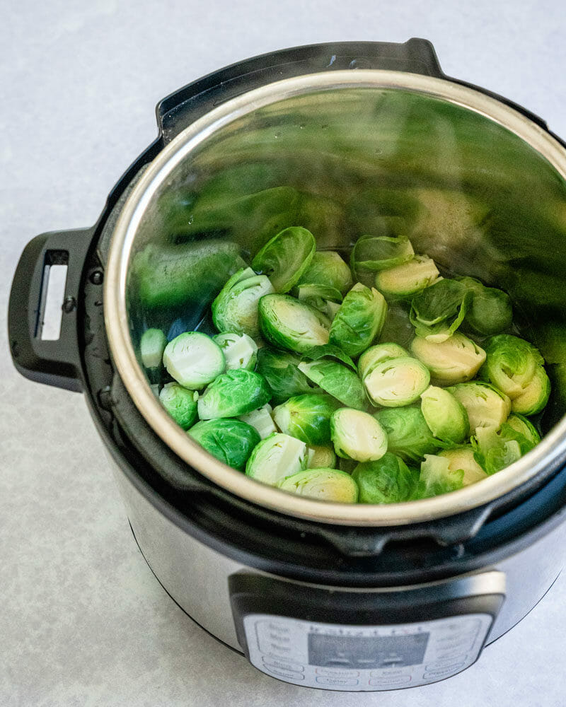 Brussels Sprouts in an Instant Pot / pressure cooker