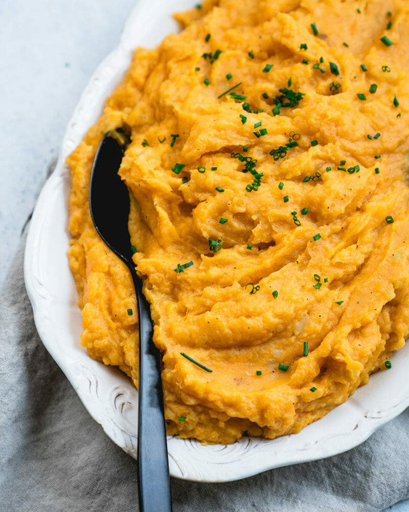 Healthy mashed sweet potatoes