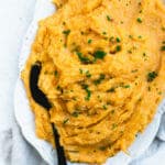 Mashed sweet potatoes