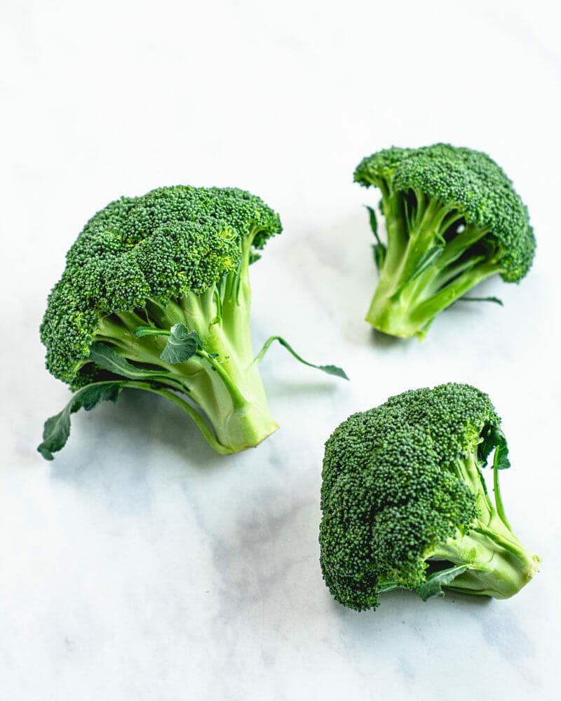Florets of broccoli