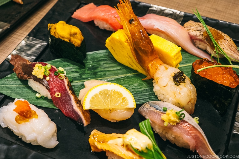 Sushi at Midori, Shibuya Tokyo | Easy Japanese Recipes at fancyfoodsshow.com