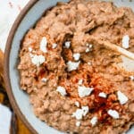 Homemade refried beans