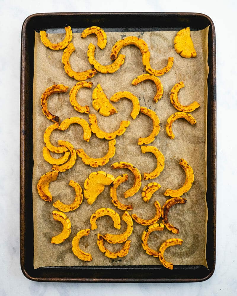 Roasted delicata squash