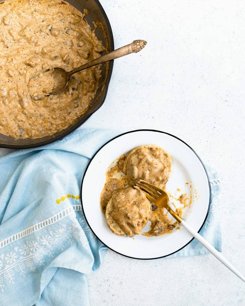 Vegan biscuits and gravy