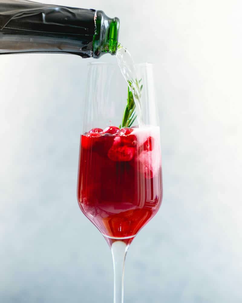 Pouring champagne
