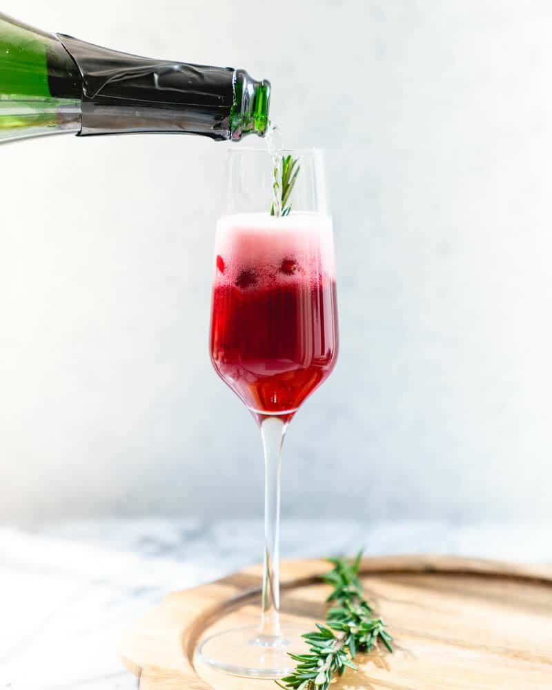 Pouring champagne