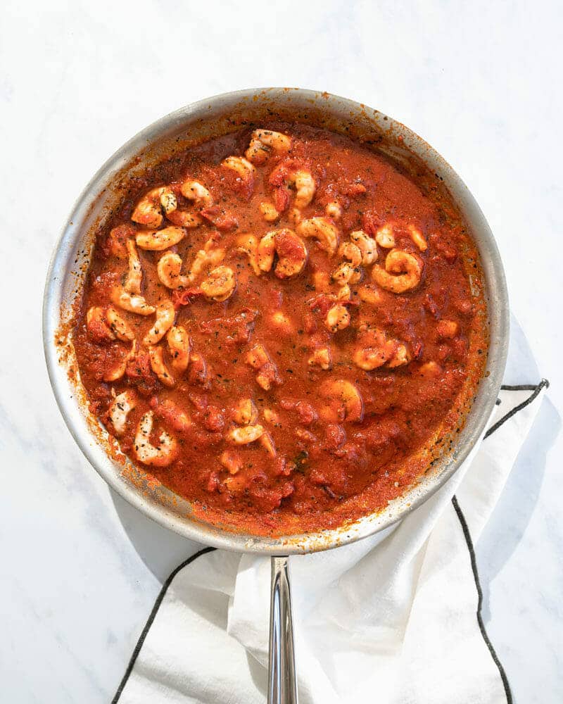 Shrimp marinara