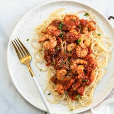 Shrimp marinara