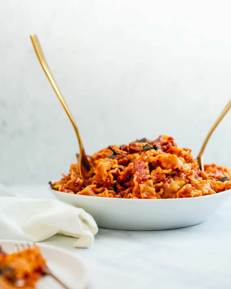 Eggplant pasta